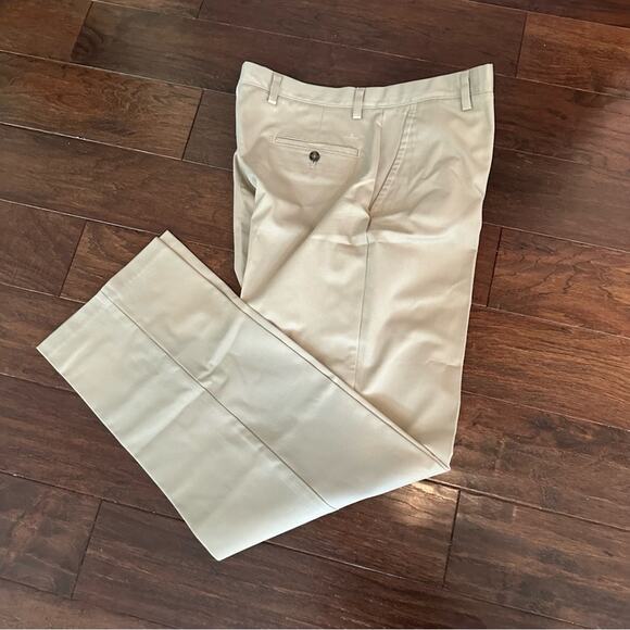 Dockers D3 Classic Fit Easy Khaki Tan Flat Front Pants Mens 36 34 Preppy - Picture 12 of 12